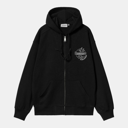 Hooded Ablaze Jacket Black / Wax