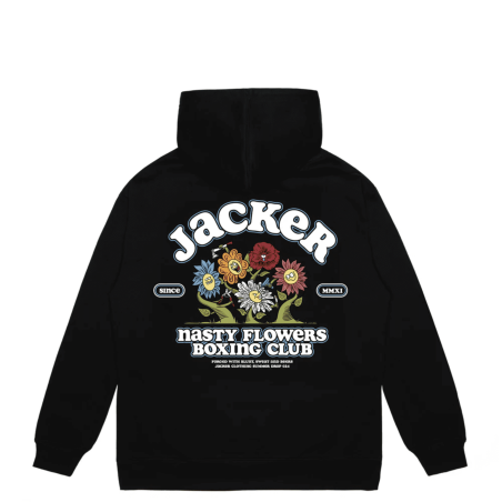 Hoodie Fight Flower Black