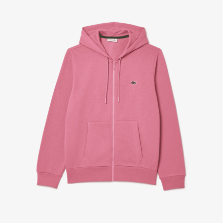 Lacoste - Sweatshirt Zippé Rose Reseda