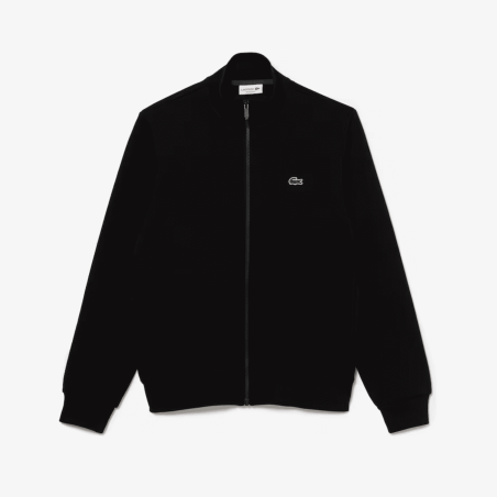 Lacoste - Sweatshirt Zippé Col Montant Noir