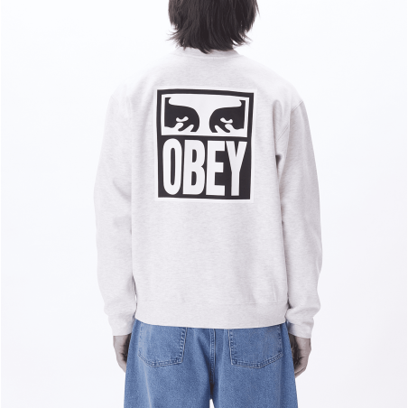 OBEY - Eyes Icon Crew Heather Grey