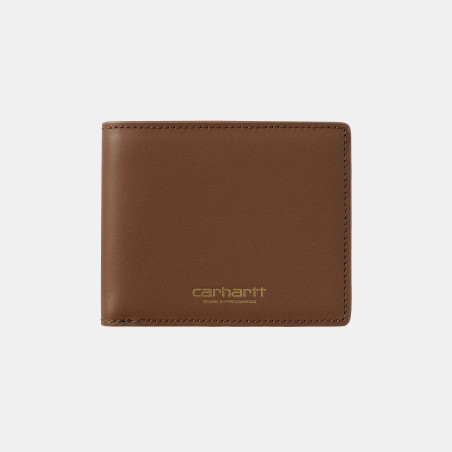 Vegas Billfold Wallet Leather Cognac / Gold