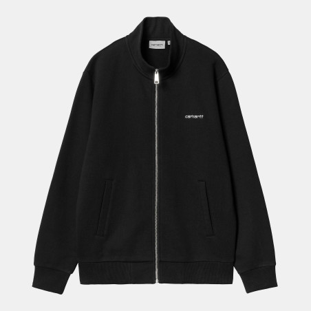 Script Embroidery Jacket Black / White