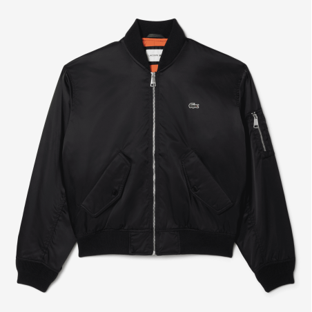 Lacoste - Bomber Noir Déperlant Rembourré