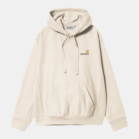 Hooded American Script Sweat Moonbeam