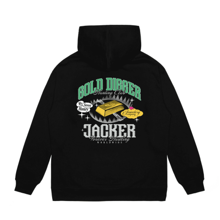 Hoodie Gold Digger Black