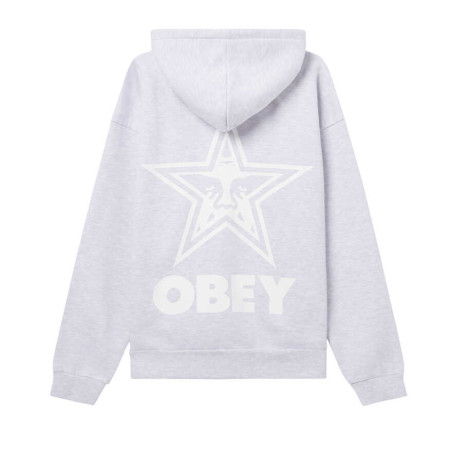 OBEY - Bold Star Extra Heavy Hood Ash Grey