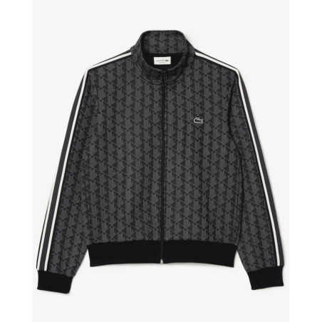 Lacoste - Veste zippé monogramme Noir