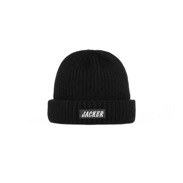 Team Logo Short Beanie Black