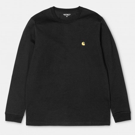 L/S Chase T-Shirt Black / Gold