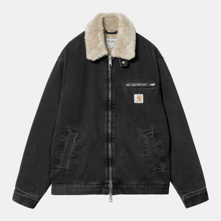 Herald Jacket Black / Wall (stone washed)