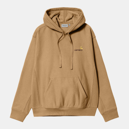 Hooded American Script Sweat Peanut