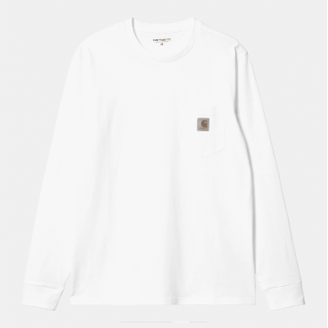 L/S Pocket T-Shirt White