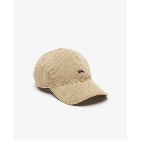 Lacoste - Casquette Velours Côtelé Beige