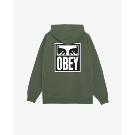 OBEY - Eyes Icon Hood Moss Green