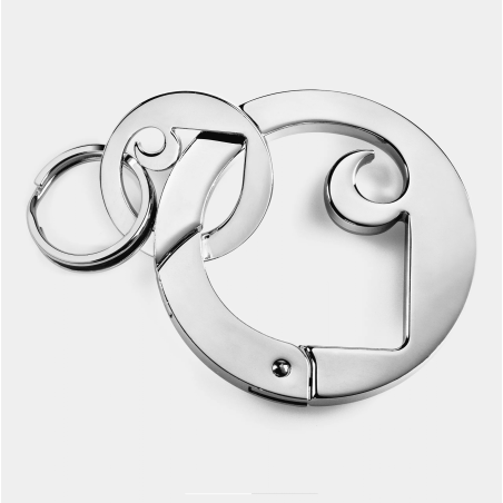 Charms Carabiner Keychain Silver