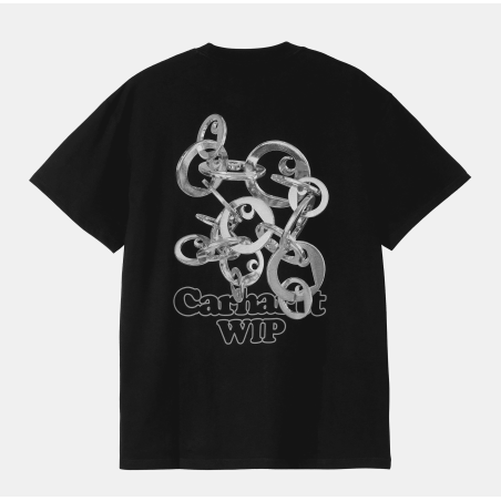 S/S Linked Charms T-Shirt Black / Silver