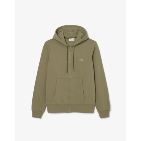 Lacoste - Sweatshirt Zippé Kaki