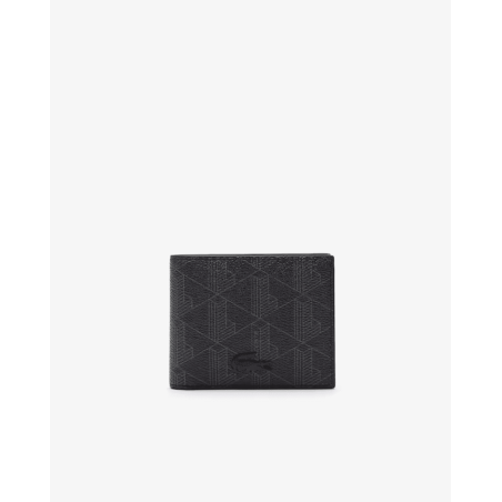 Lacoste - Porte feuille Monogramme Noir