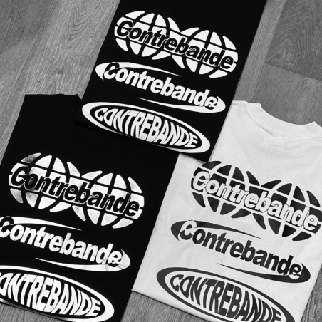 CONTREBANDE - Cosmic T-Shirt Black / White