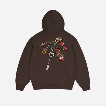 Hoodie Keychain Brown