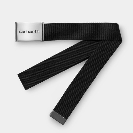 Clip Belt Chrome Black