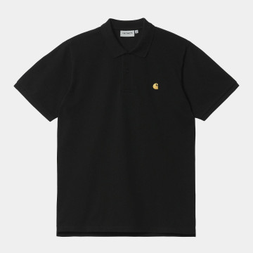 S/S Chase Pique Polo Black...